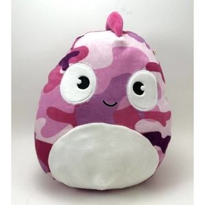 Squishmallow‎ 8" Bronte The Chameleon Plush Pink Camo Camouflage Stuffed Animal